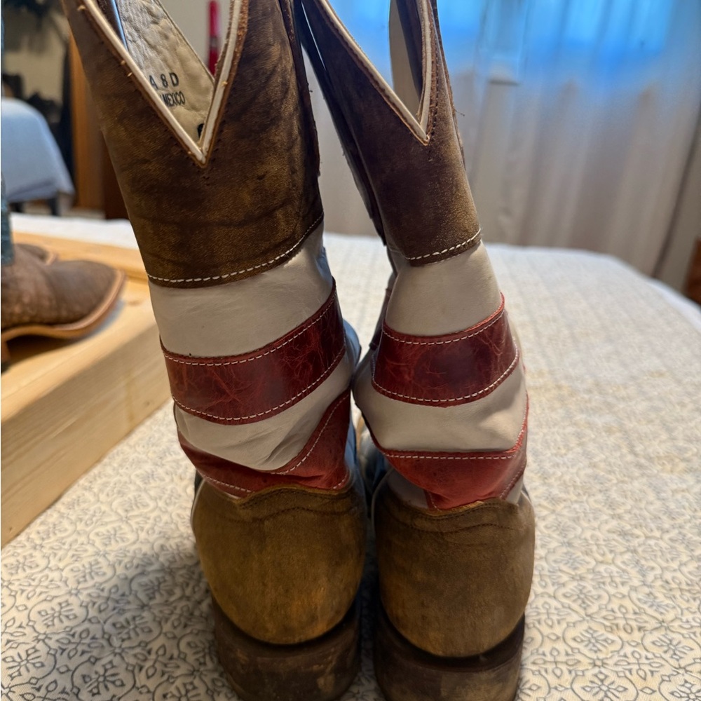 American Flag Cowboy Boots - Picture 3 of 5